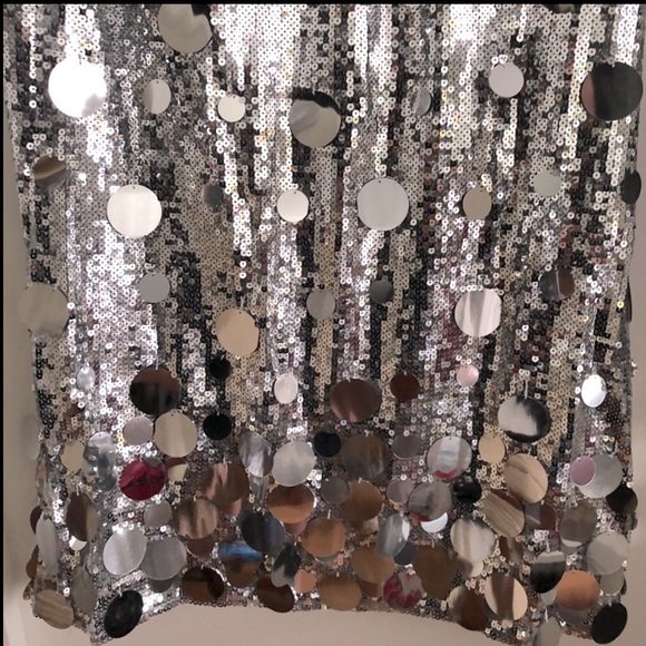 🎉Plus Size Elegant Gold Or Silver Long Sequin Formal Midi Skirt - Picture 4 of 14